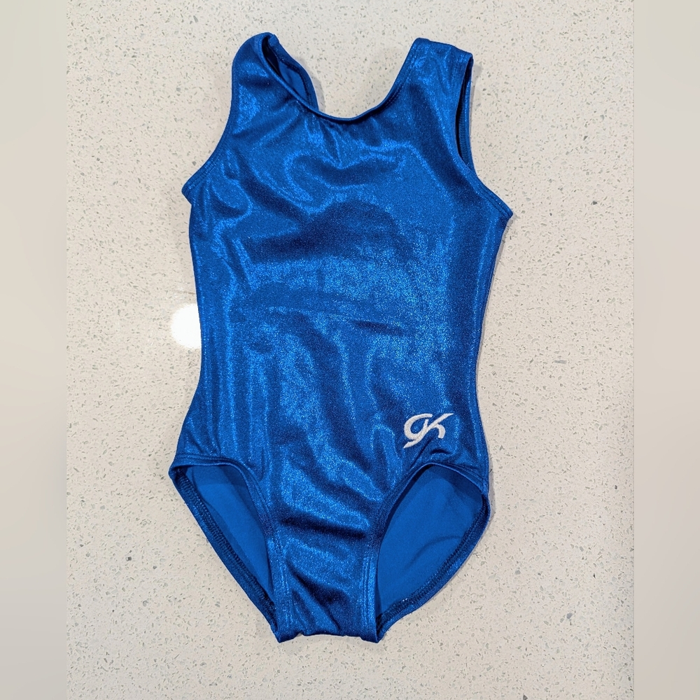 BEAUTIFUL GK ELITE Gymnastics Dance Leotard Mystique ROYAL BLUE